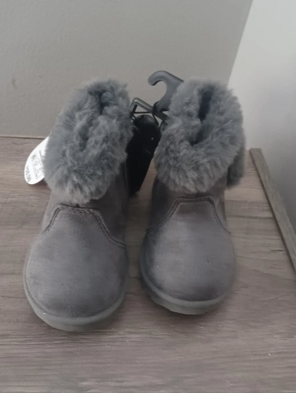 Wonder Nation Gray Boots Infants Sz 4